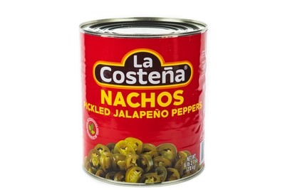La Costena Nachos Pickled Jalapenos Peppers 6Lbs 2.7oz