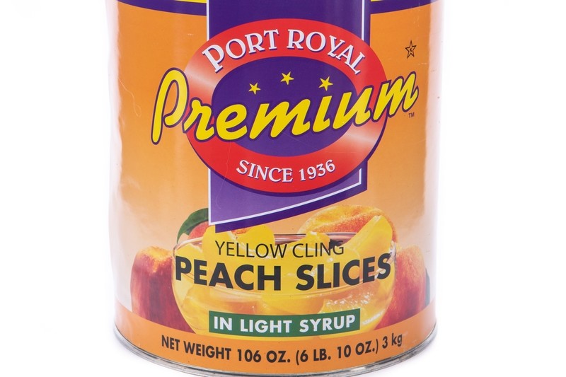 Port Royal Tellow Cling Peach Slices in Ligth Syrup 6 Lbs 10oz