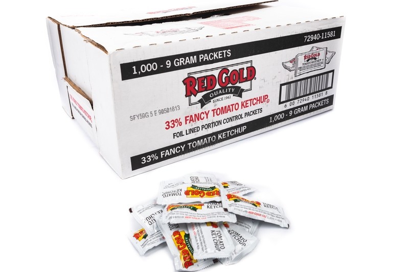 Red Gold Tomato Ketchup Packetsx1000ct
