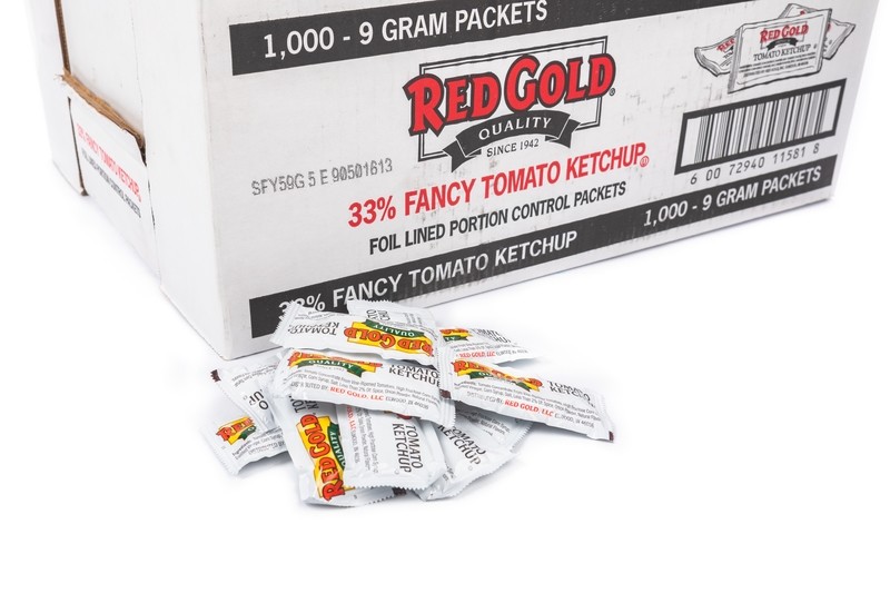 Red Gold Tomato Ketchup Packetsx1000ct