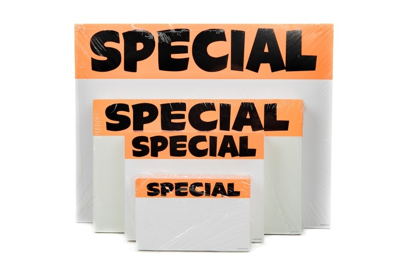Retail Price Tags/Stickers 3x5 &quot;Special&quot;