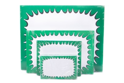Retail Price Tags/Stickers 3x5 Green Frame