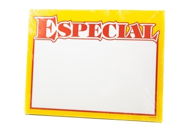 Retail Price Tags/Stickers 7x11 &quot;Especial&quot;