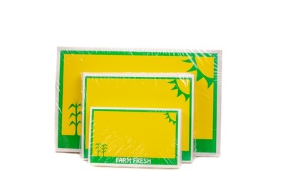 Retail Price Tags/Stickers 7x11 &quot;Farm Fresh&quot;