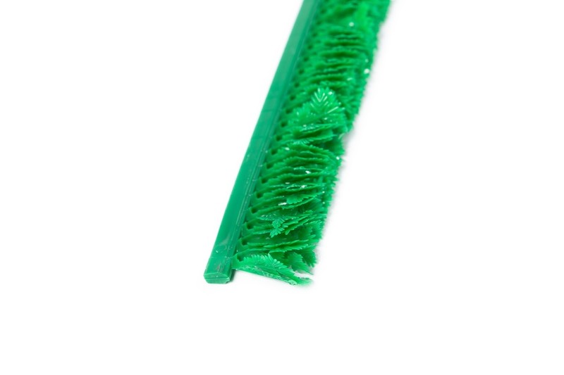 Green Plastic Parsley Display for Meat Poultry and  Fish  0.5" (comes with white base)