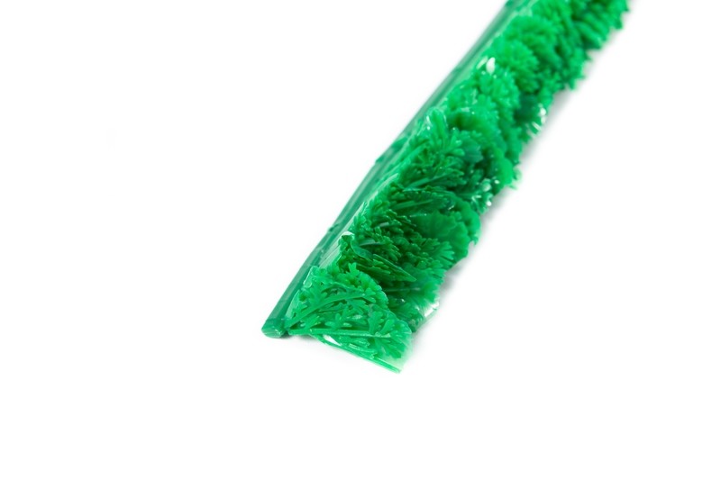 Green Plastic Parsley Display for Meat Poultry. (Comes with white white base)