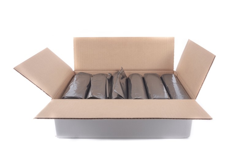 Los Dos Hermanos Black Trash Bag 38"x58" 1.2mil
