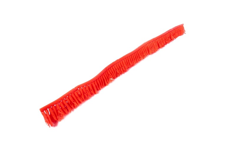 Red Plastic Divider Display for Meat Poultry with white base