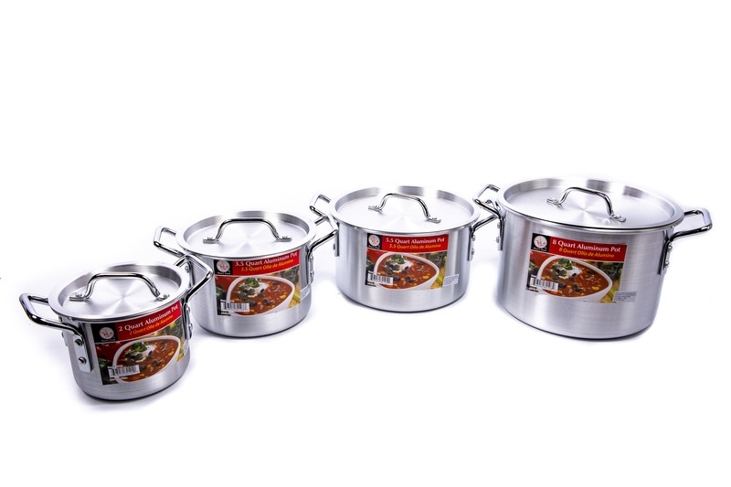 Smart Cook Aluminum StockPot 2/3.5/5.5/8Qt SC1-3