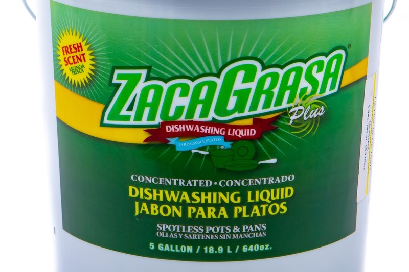 ZacaGrasa Light PLUS Dishwashing Liquid Fresh Scent/ Limpiador para platos, Ollas y Sartenes con Fragancia Fresca 5 Gal