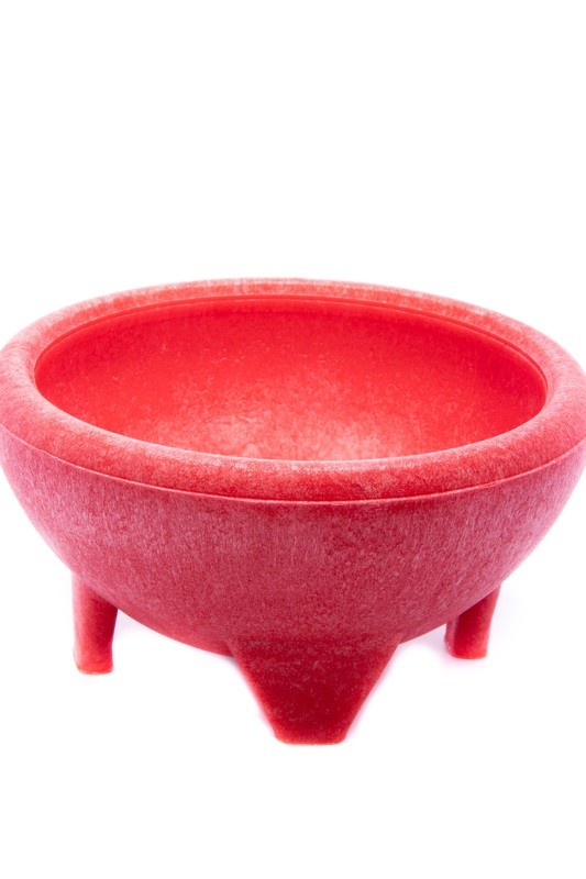 Molcajete Plastico Rojo Chico