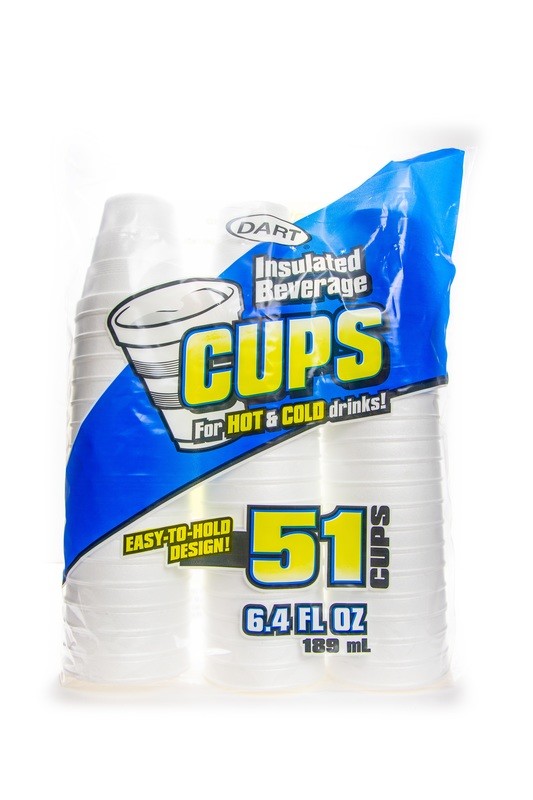 Dart Foam Cup 6.4oz Retail (24/51ct) #6RP51