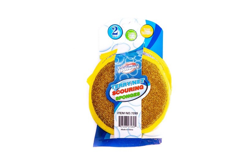 XClean Scouring Sponges / Esponjas Doradas 2pack