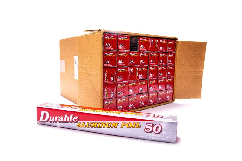 Durable Aluminum Foil  50SQ FT Papel Aluminio