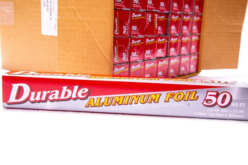 Durable Aluminum Foil  50SQ FT Papel Aluminio