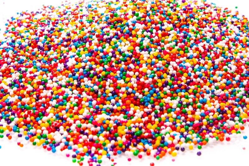 Rainbow Round Sprinkles Cake Decor / Chochitos