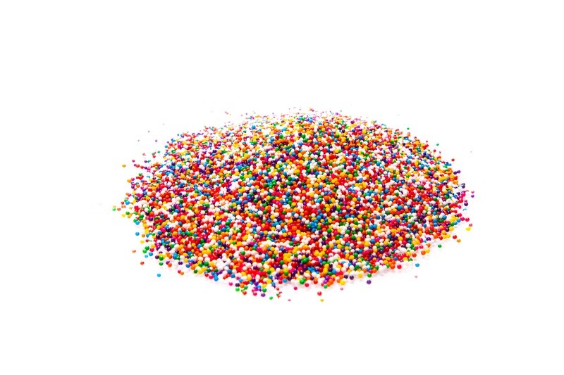 Rainbow Round Sprinkles Cake Decor / Chochitos