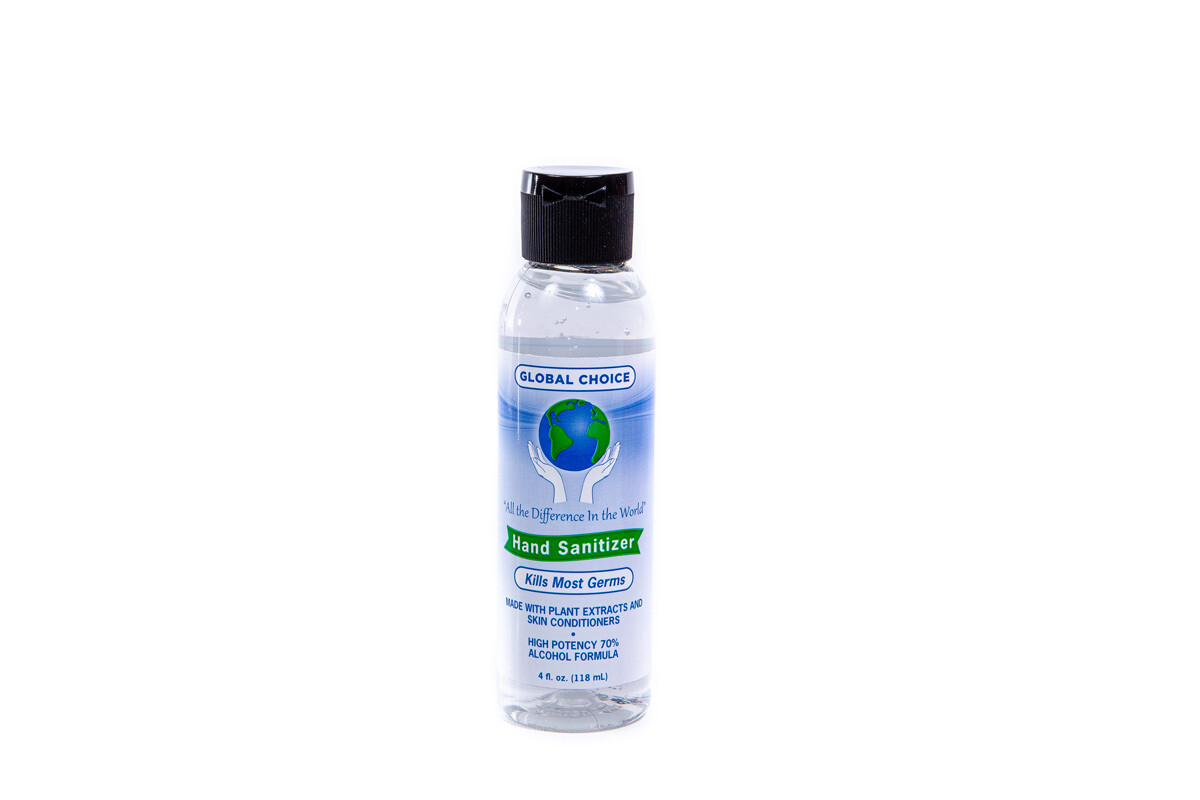 Hand Sanitizer Global Choice 4 fl. oz.