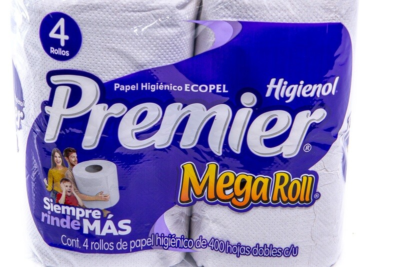 Premier MegaRoll 400 sheets/12 packs/ 4 rolls Toilet Paper