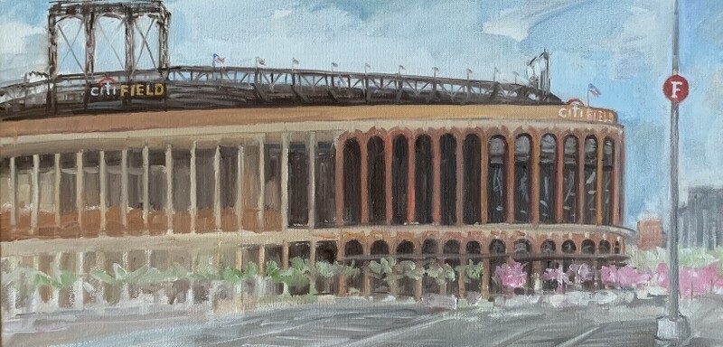 Original Oil Painting
Springtime at Citi Field - 12 x 24 inches