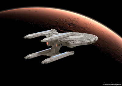 Federation Stargazer Cruiser Digital Lego Model