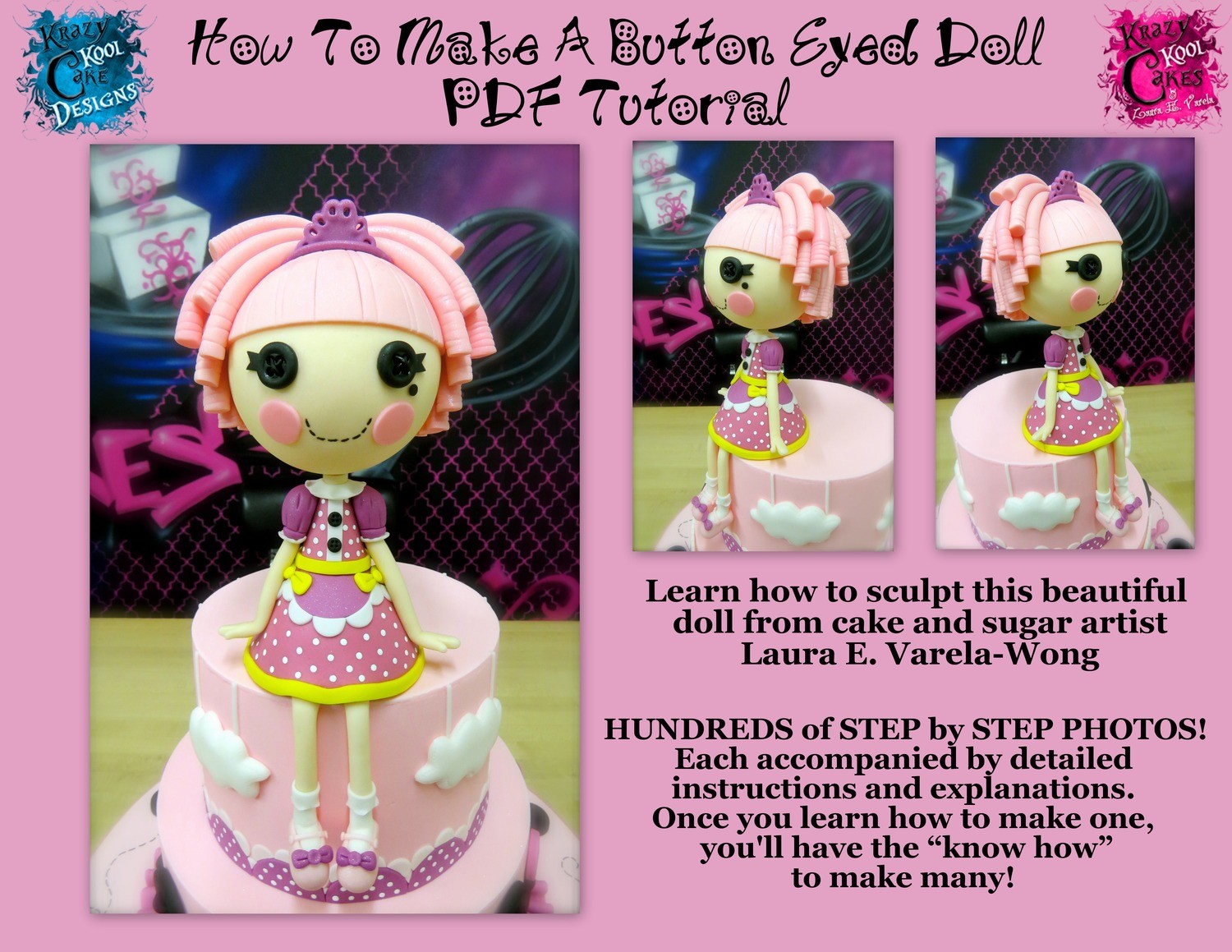How To Make A Button Eyed Doll PDF Tutorial