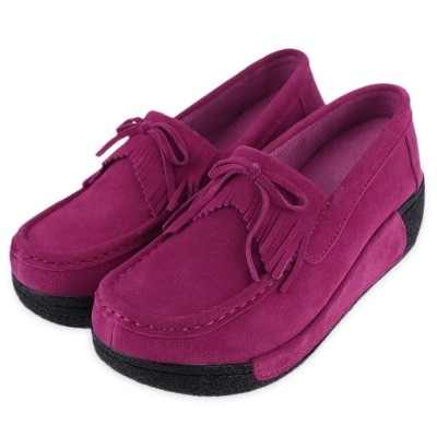 Stylish Tassel Bowknot Decoration Ladies Comfortable Wedge Shoes