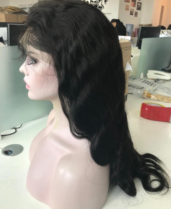 Brazilian  18 inch Deep Bodywave Wig 180% Density Full Lace Frontal