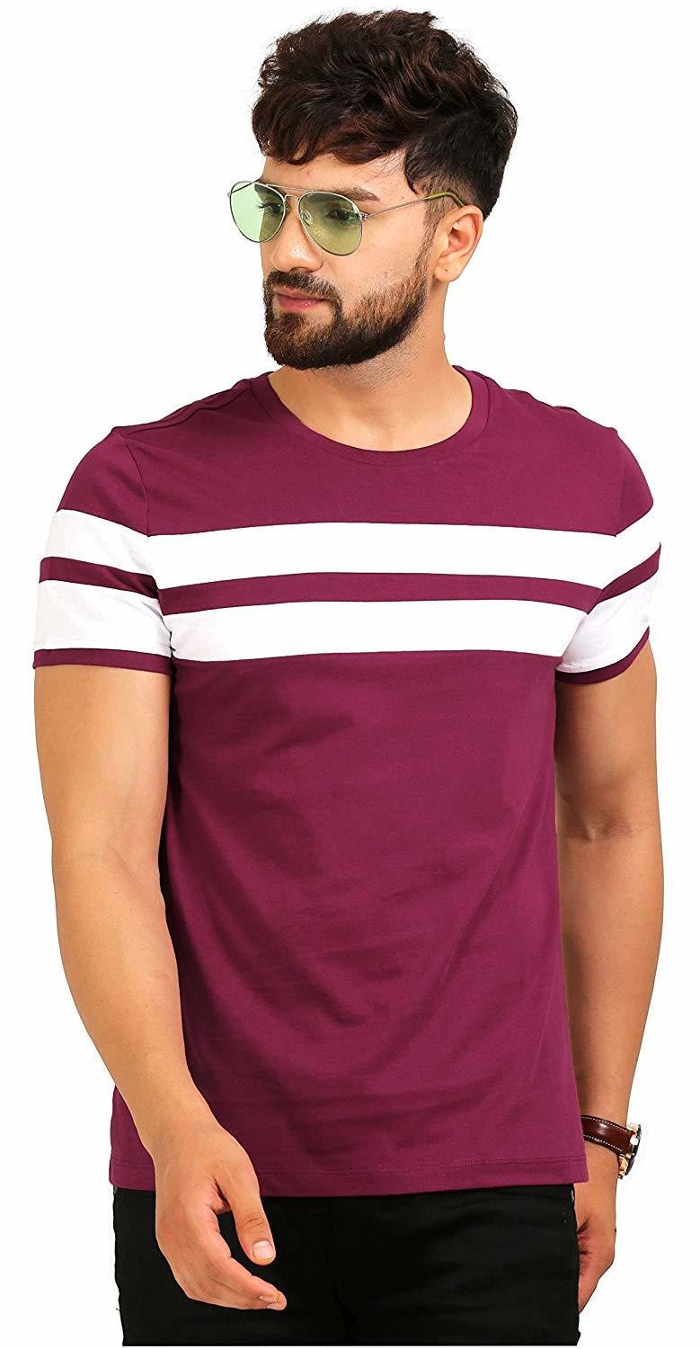 AELO Men&#39;s Cotton T Shirt-(Amt1020-Pn)