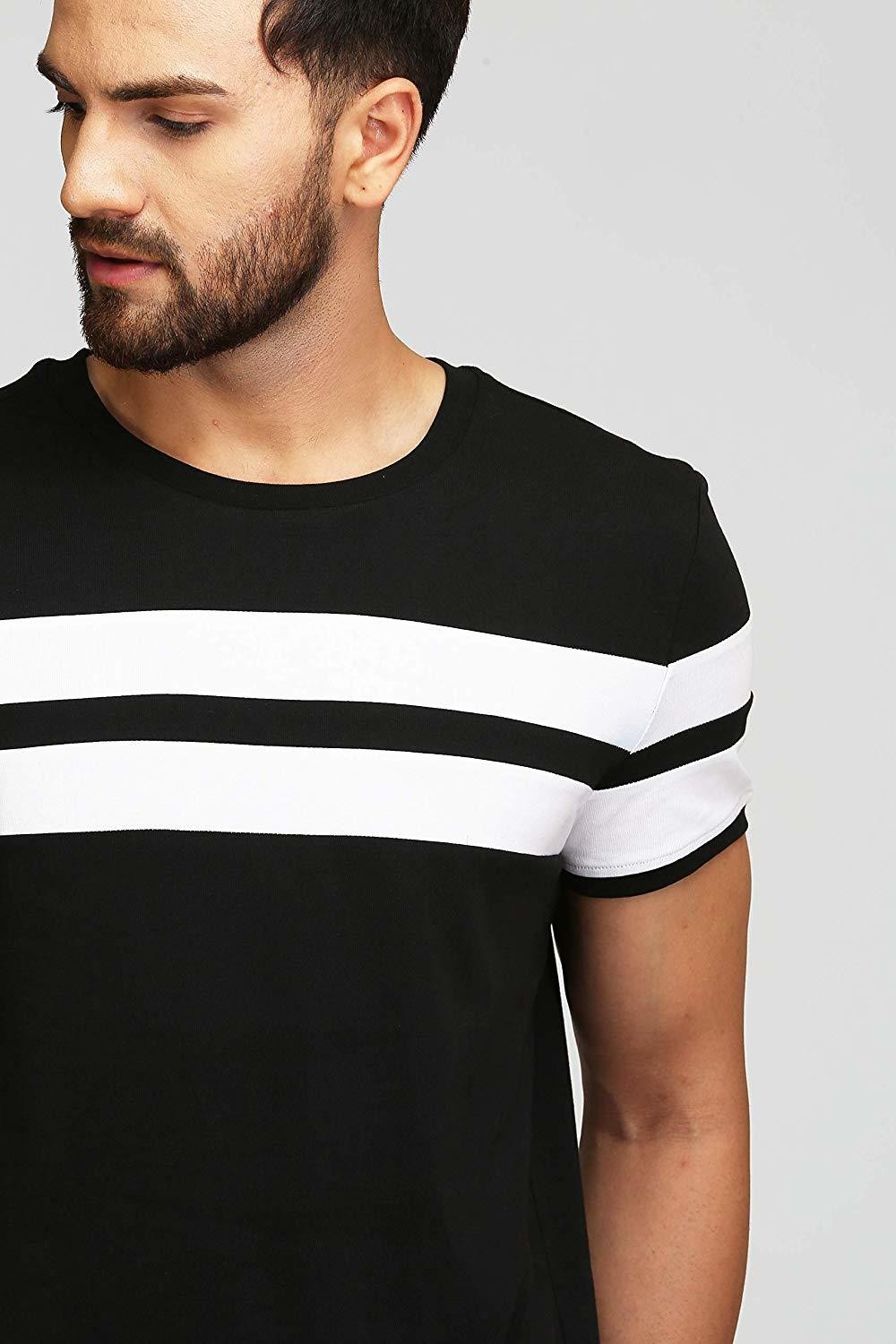 AELO Men&#39;s Cotton T Shirt-(Amt1020-Pn)