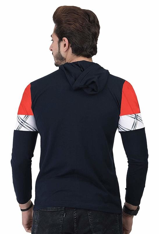 Shaun Men&#39;s Cotton Full Sleeve Hooded T-Shirt