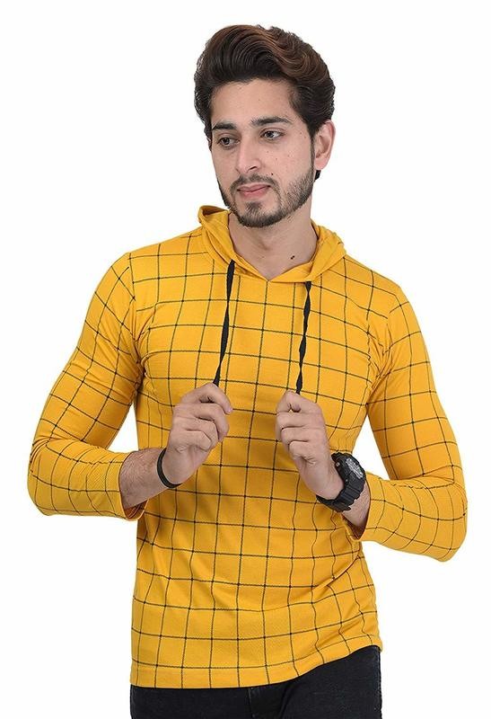Shaun Men&#39;s Cotton Full Sleeve Hooded T-Shirt