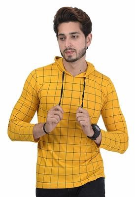 Shaun Men&#39;s Cotton Full Sleeve Hooded T-Shirt