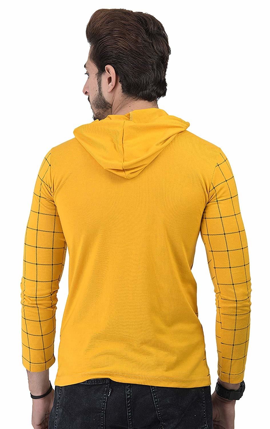 Shaun Men&#39;s Cotton Full Sleeve Hooded T-Shirt
