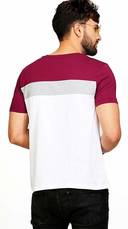 AELO Men&#39;s Cotton T Shirt-(Aelotshirt1026-P_White)