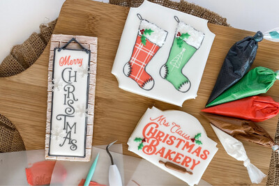 "Farmhouse Christmas" Silkscreen Stencils