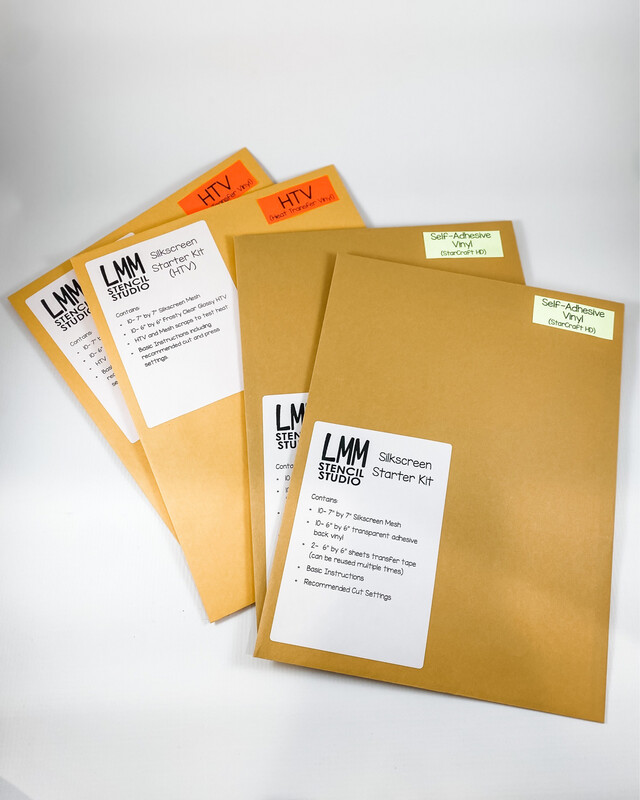 Silkscreen Materials Kit - Self Adhesive Vinyl  (see note in description)