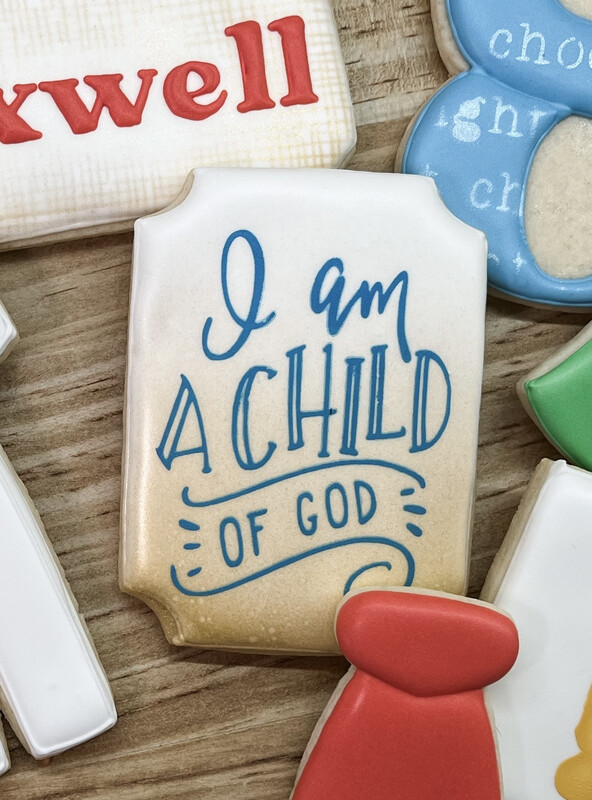 &quot;Child Of God&quot; Silkscreen Stencil - Vertical Design- LDS