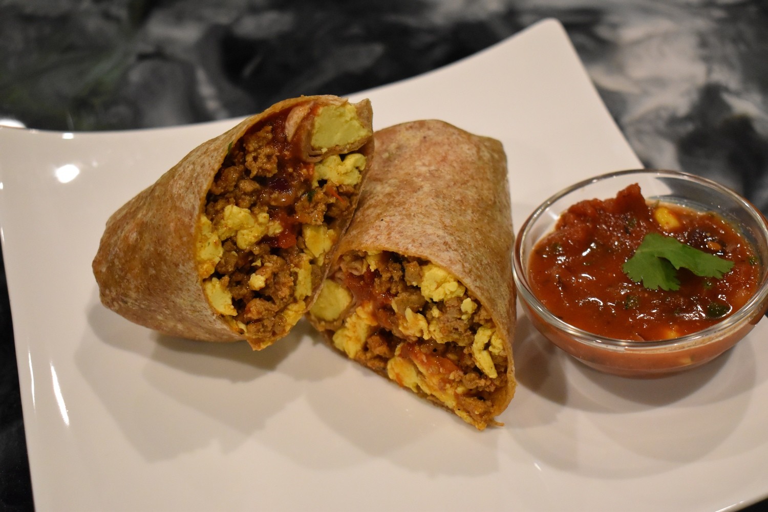 Southwest breakfast burrito