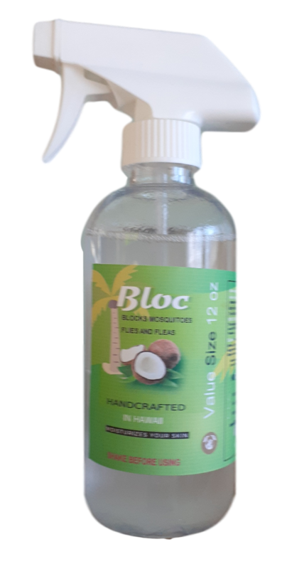 Bloc Mosquito Repellent 12 oz Natural Jungle Strong Made in Hawaii
