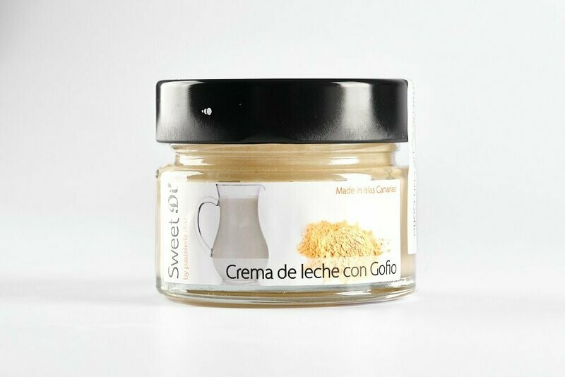 Crema de leche con gofio