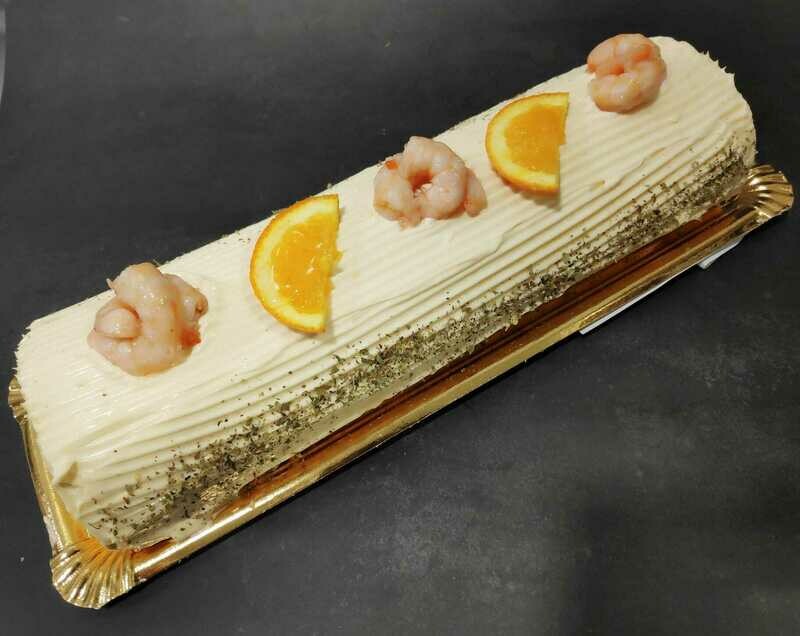 Brazo de gambas con gulas al ajillo