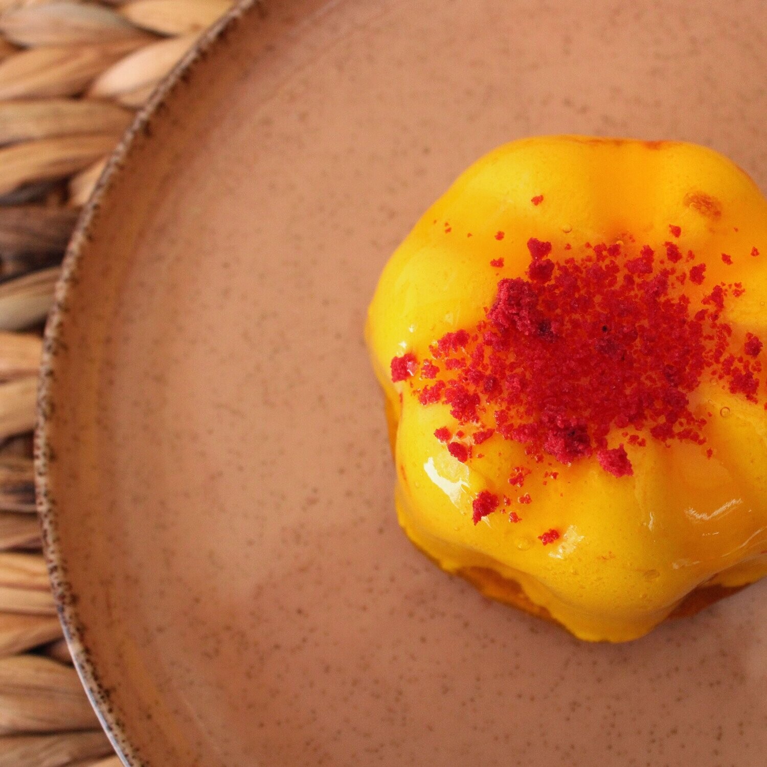 Cremoso de fresa, mango y limón