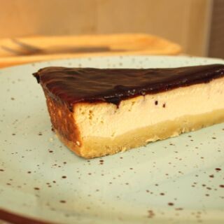 Porción - Tarta de requesón con arándanos