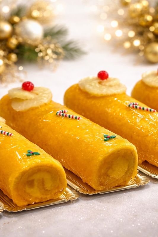 Brazo de frutas con nata - 12 raciones