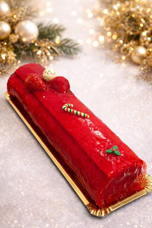 Brazo de fresas con nata - 12 raciones