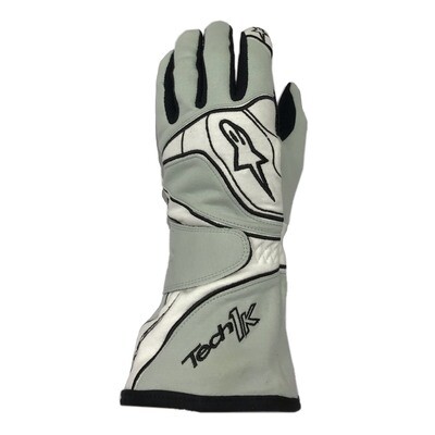 Alpinestars Tech-1K Grey/White gloves