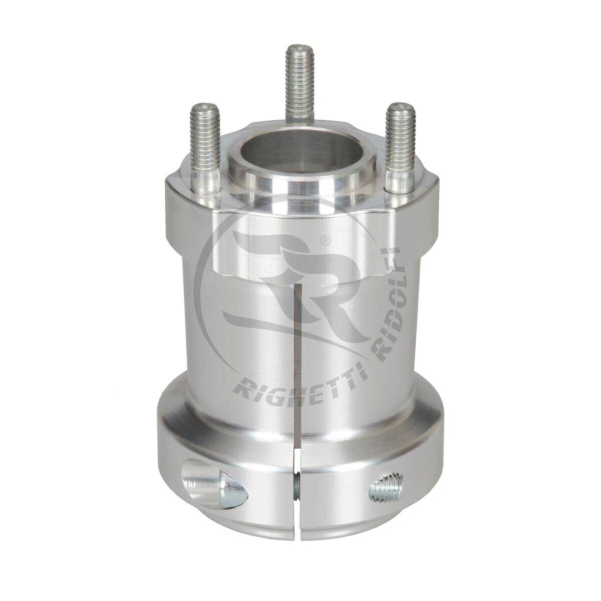 50x95 Alluminium rear hub, Colour: Argento
