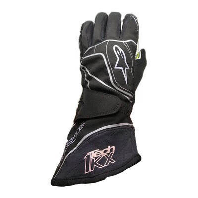i Alpinestars Teck 1-K Black/White/Yellow fluo gloves