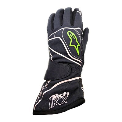Guanti Alpinestars Tech 1-KX Antracite/Verde Guanti Alpinestars Tech 1-KX Antracite/Verde